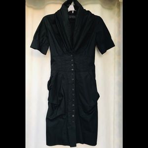 Allsaints Black Elma Shirt Dress